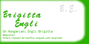 brigitta engli business card